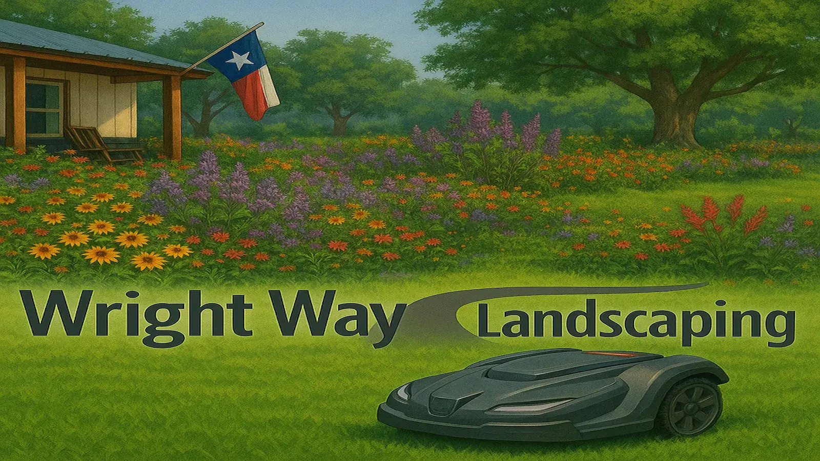 Wright Way Landscaping working in Denton TX
